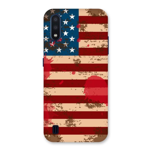 Grunge USA Flag Back Case for Galaxy M01