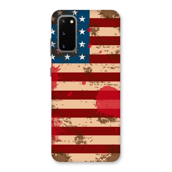 Grunge USA Flag Back Case for Galaxy S20