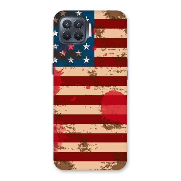 Grunge USA Flag Back Case for Oppo F17 Pro