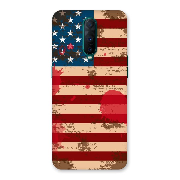 Grunge USA Flag Back Case for Oppo R17 Pro