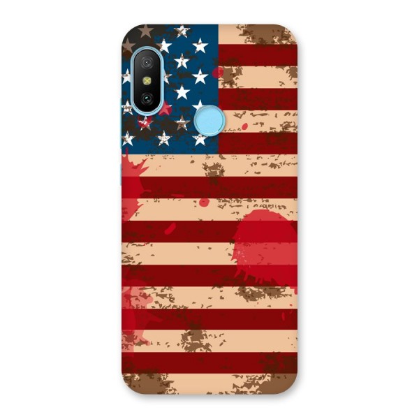 Grunge USA Flag Back Case for Redmi 6 Pro