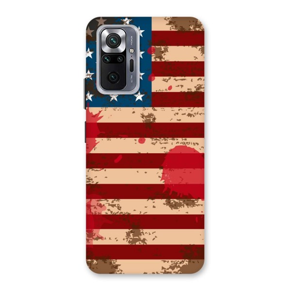 Grunge USA Flag Back Case for Redmi Note 10 Pro