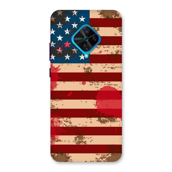 Grunge USA Flag Back Case for Vivo S1 Pro