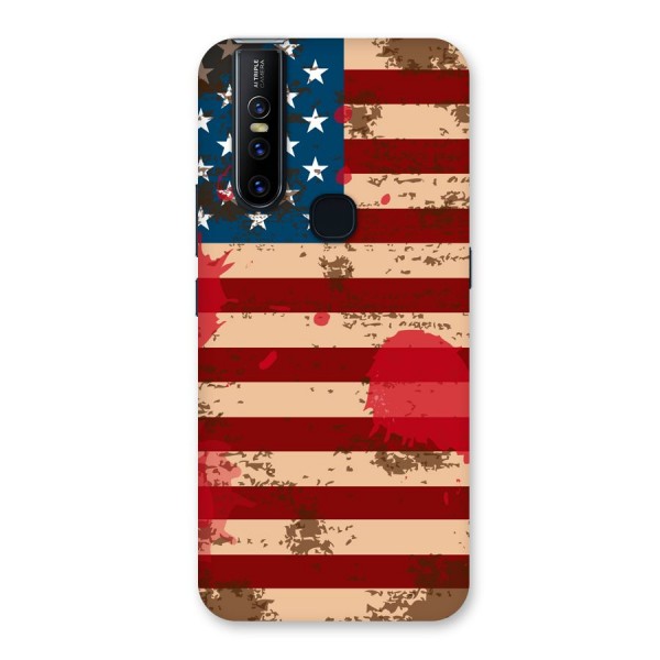 Grunge USA Flag Back Case for Vivo V15