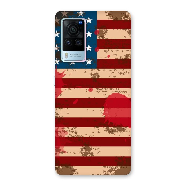 Grunge USA Flag Back Case for Vivo X60 Pro