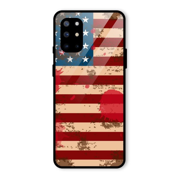 Grunge USA Flag Glass Back Case for OnePlus 8T