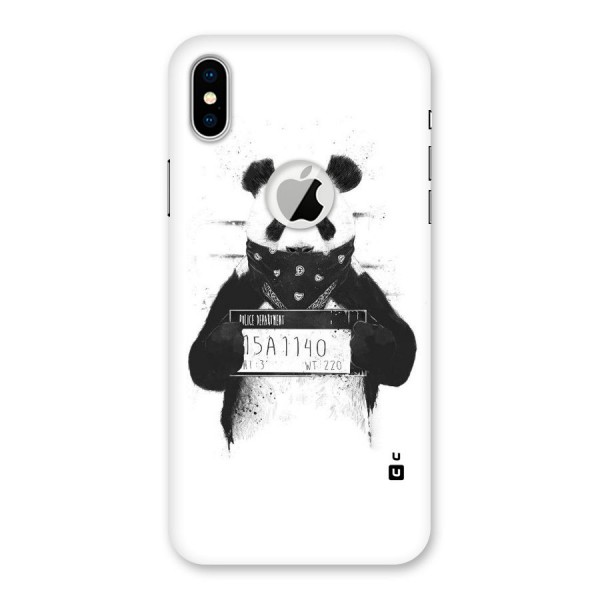 Guilty Panda Back Case for iPhone XS Logo Cut