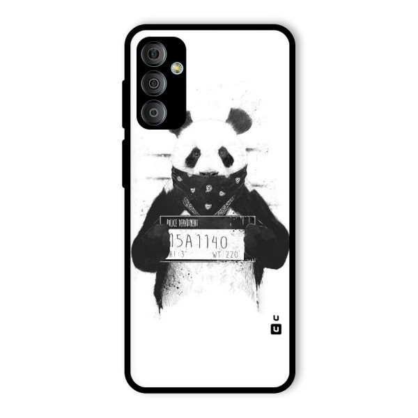 Guilty Panda Glass Back Case for Galaxy F23