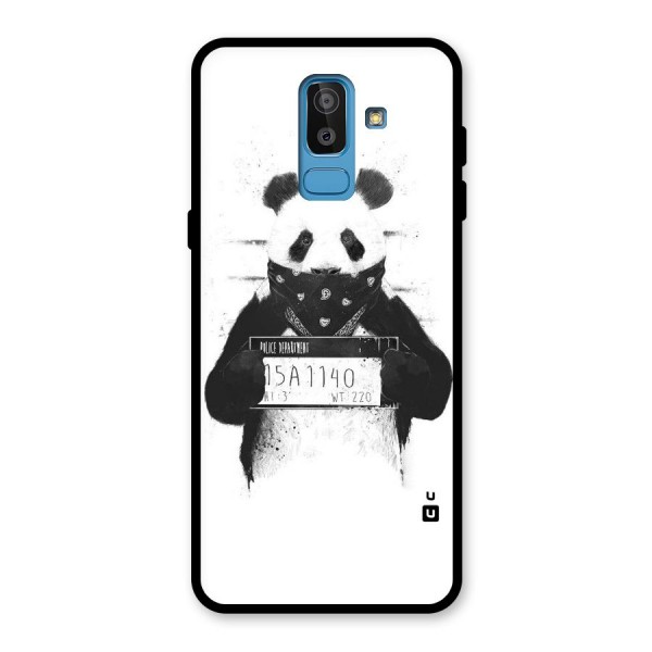 Guilty Panda Glass Back Case for Galaxy J8