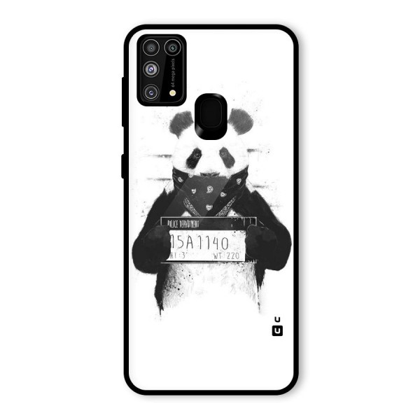 Guilty Panda Glass Back Case for Galaxy M31