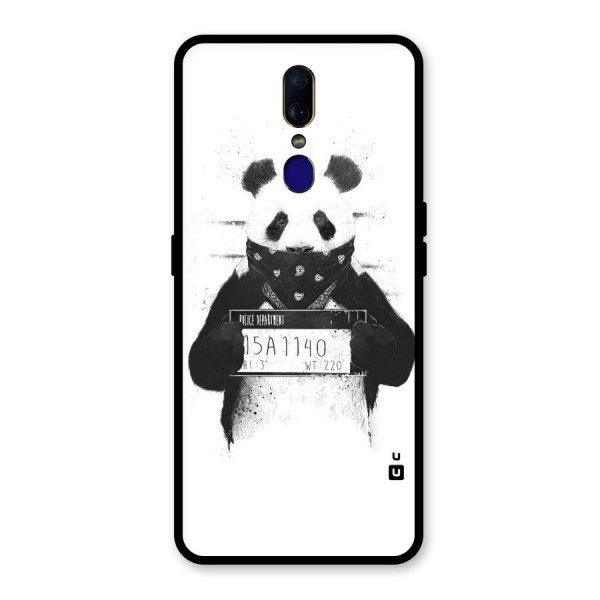 Guilty Panda Glass Back Case for Oppo F11