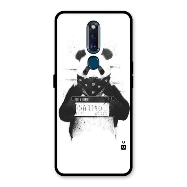 Guilty Panda Glass Back Case for Oppo F11 Pro