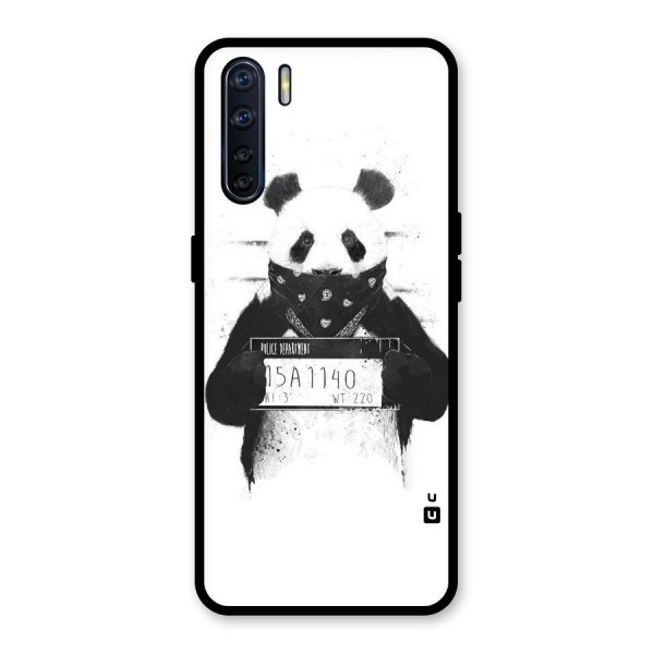 Guilty Panda Glass Back Case for Oppo F15