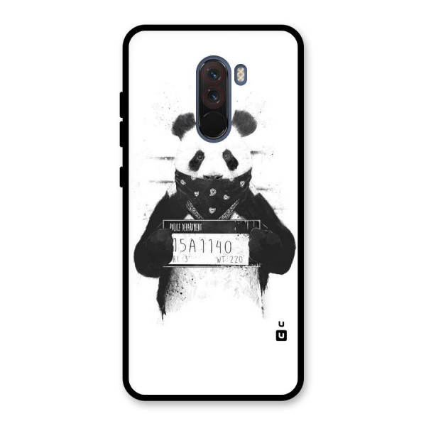 Guilty Panda Glass Back Case for Poco F1