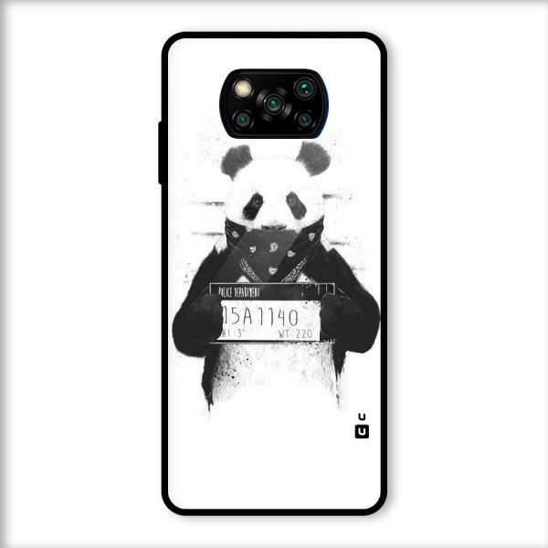 Guilty Panda Glass Back Case for Poco X3