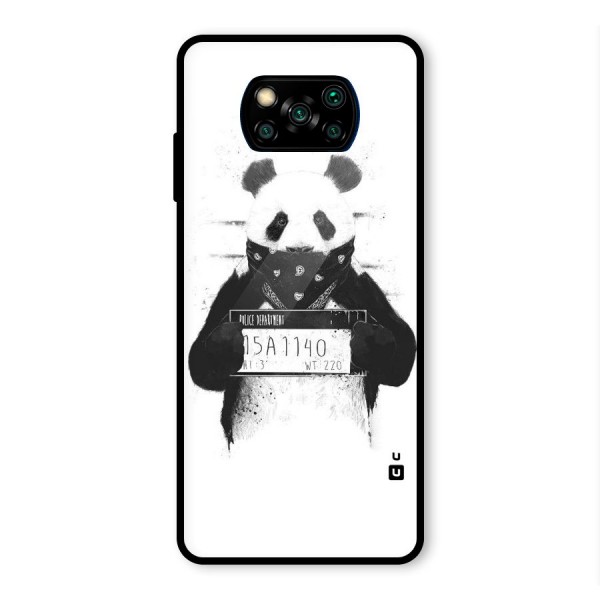 Guilty Panda Glass Back Case for Poco X3 Pro