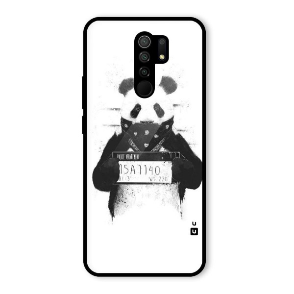 Guilty Panda Glass Back Case for Redmi 9 Prime