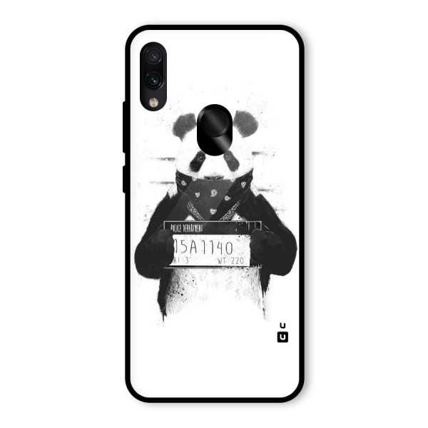 Guilty Panda Glass Back Case for Redmi Note 7