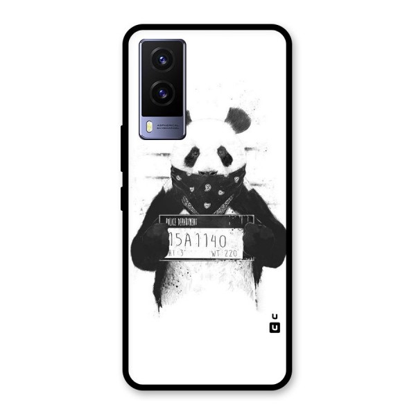 Guilty Panda Glass Back Case for Vivo V21e 5G