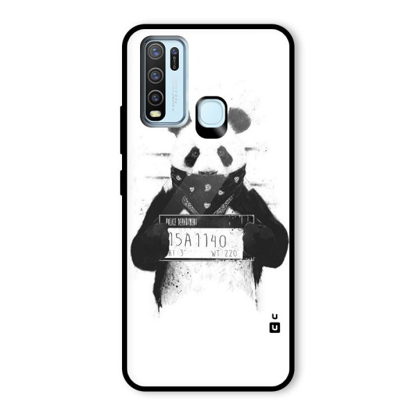 Guilty Panda Glass Back Case for Vivo Y30