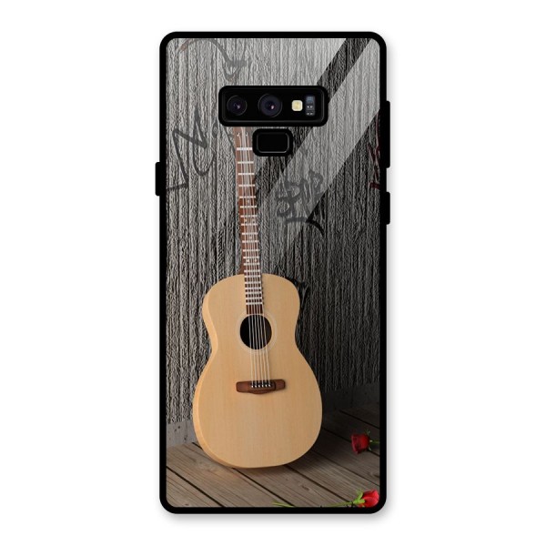 Guitar Classic Glass Back Case for Galaxy Note 9