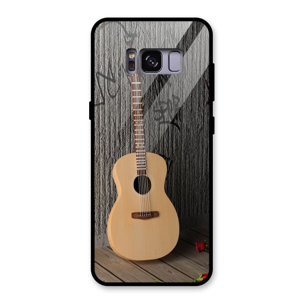 Guitar Classic Glass Back Case for Galaxy S8