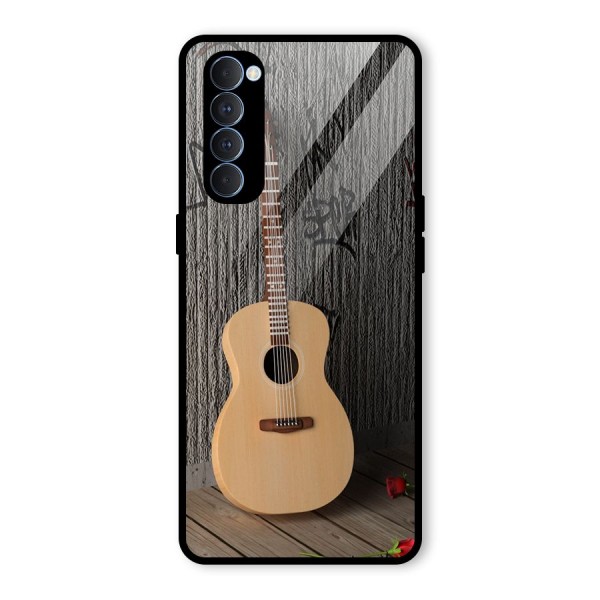 Guitar Classic Glass Back Case for Oppo Reno4 Pro