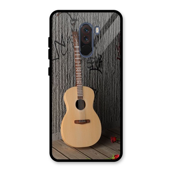 Guitar Classic Glass Back Case for Poco F1