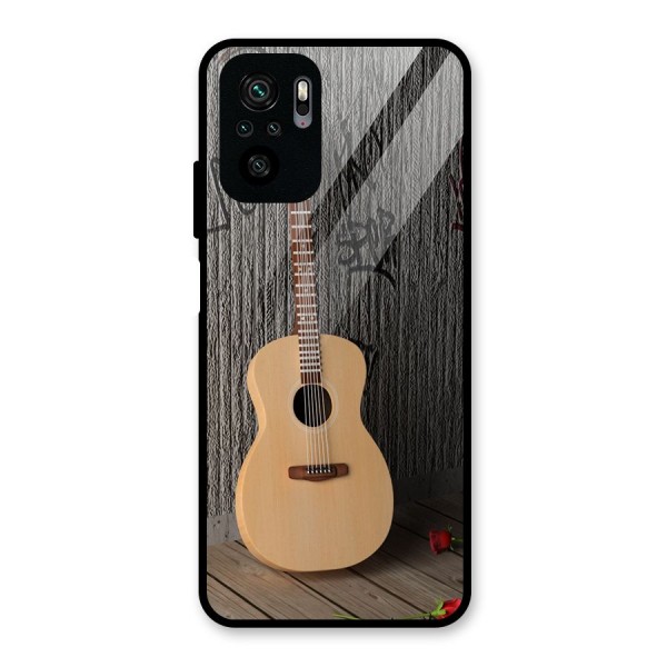 Guitar Classic Glass Back Case for Redmi Note 10