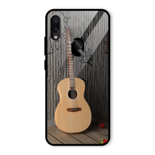 Guitar Classic Glass Back Case for Redmi Note 7