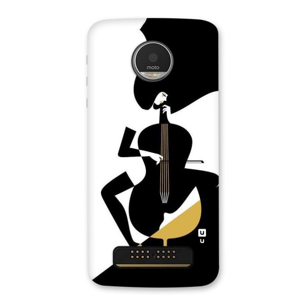 Guitar Women Back Case for Moto Z Play