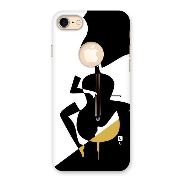 Guitar Women Back Case for iPhone 8 Logo Cut