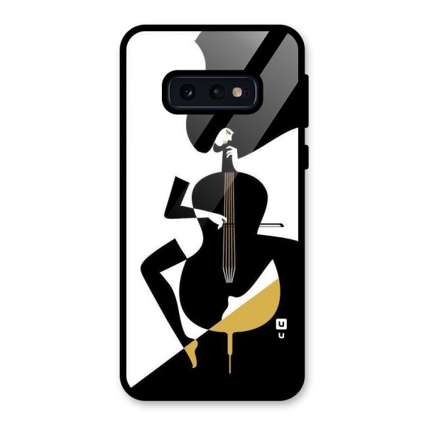 Guitar Women Glass Back Case for Galaxy S10e