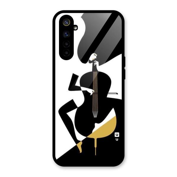 Guitar Women Glass Back Case for Realme 6