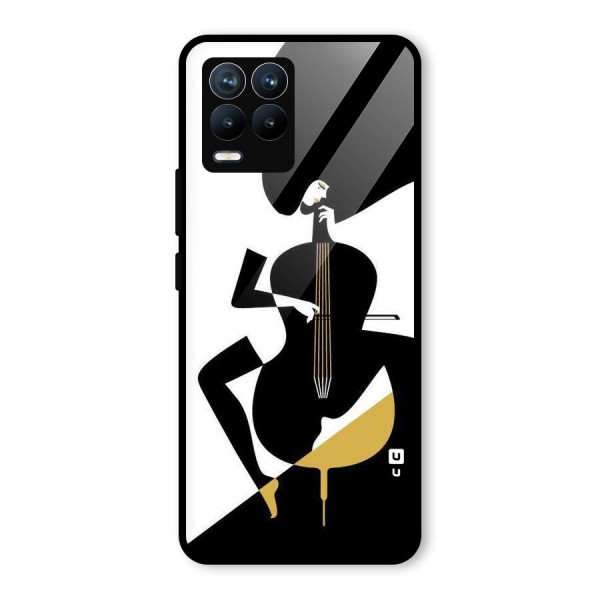 Guitar Women Glass Back Case for Realme 8