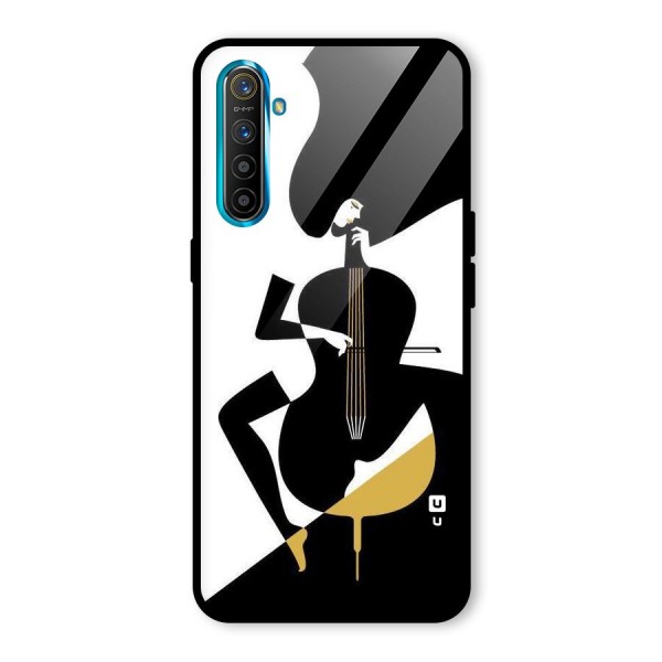 Guitar Women Glass Back Case for Realme XT