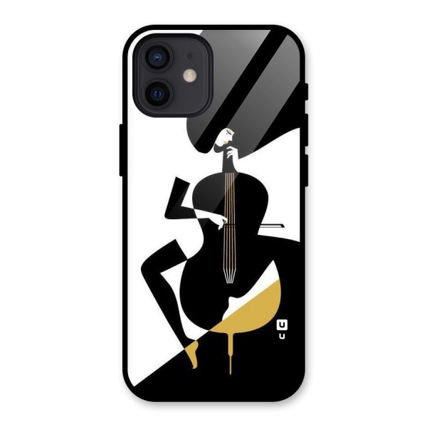 Guitar Women Glass Back Case for iPhone 12