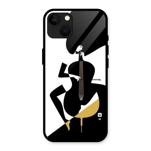 Guitar Women Glass Back Case for iPhone 13