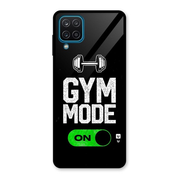 Gym Mode On Glass Back Case for Galaxy A12