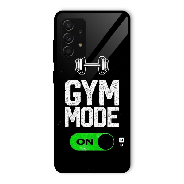 Gym Mode On Glass Back Case for Galaxy A53 5G