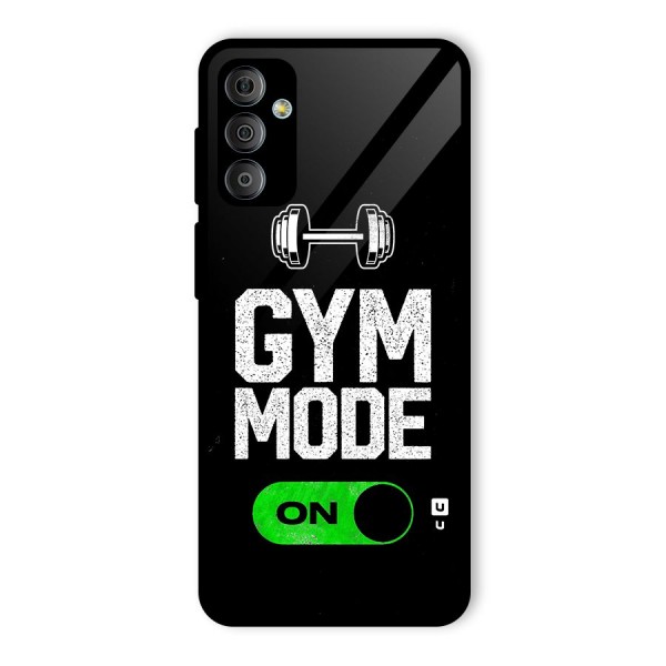 Gym Mode On Glass Back Case for Galaxy F23