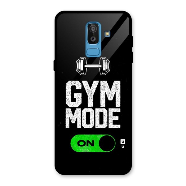 Gym Mode On Glass Back Case for Galaxy J8