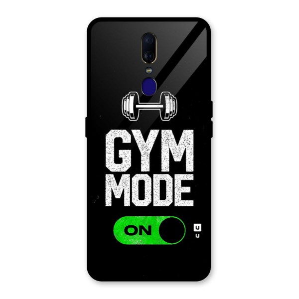 Gym Mode On Glass Back Case for Oppo F11