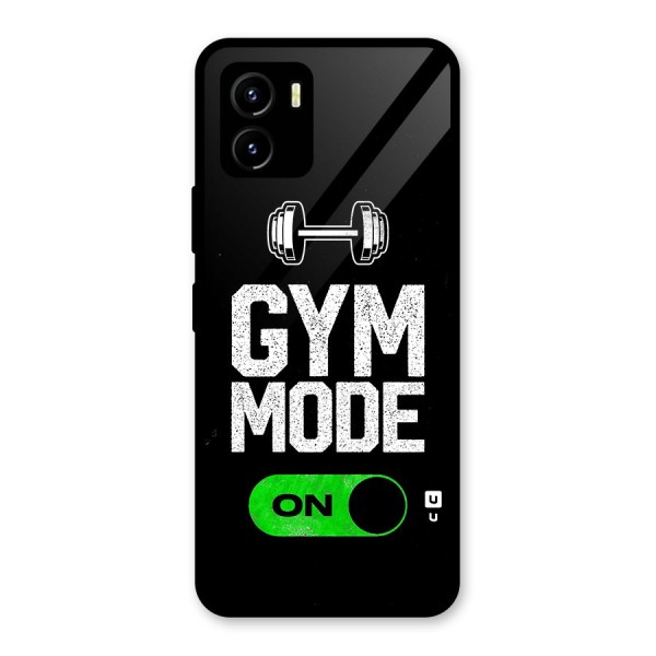 Gym Mode On Glass Back Case for Vivo Y15s