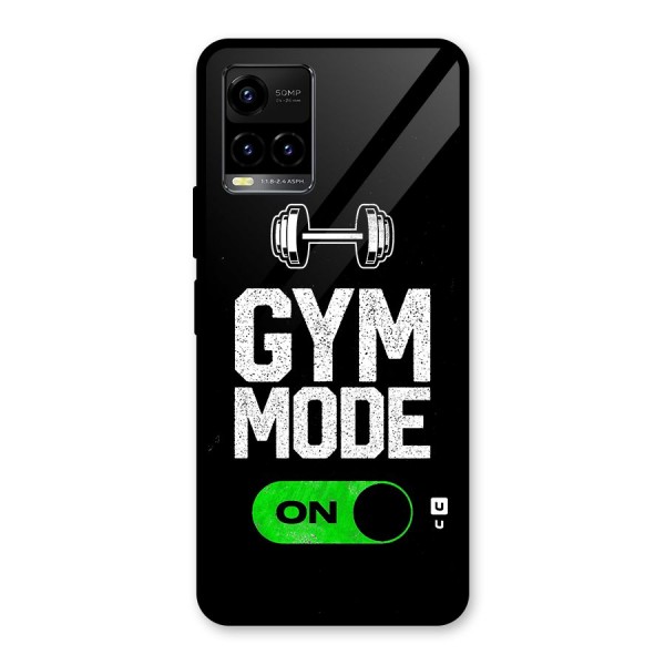 Gym Mode On Glass Back Case for Vivo Y21G