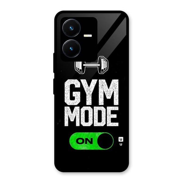 Gym Mode On Glass Back Case for Vivo Y22