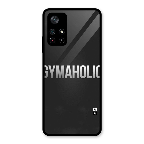 Gymaholic Glass Back Case for Poco M4 Pro 5G