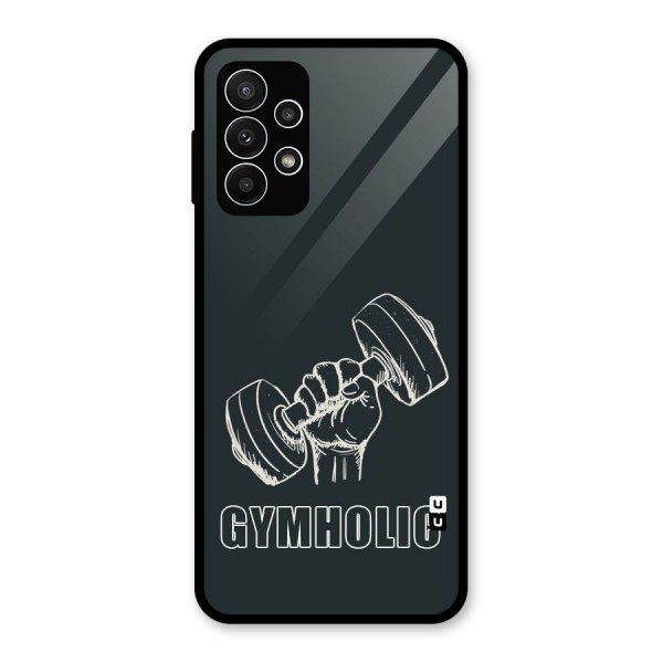 Gymholic Design Glass Back Case for Galaxy A23