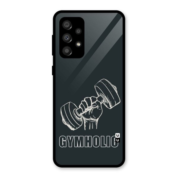 Gymholic Design Glass Back Case for Galaxy A32