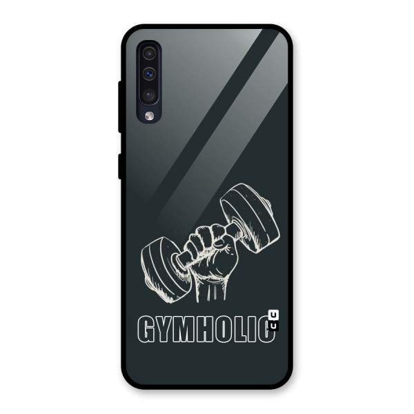 Gymholic Design Glass Back Case for Galaxy A50s